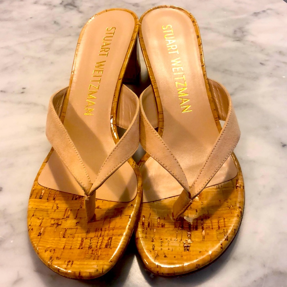Stuart weitzman kitten heel sandal